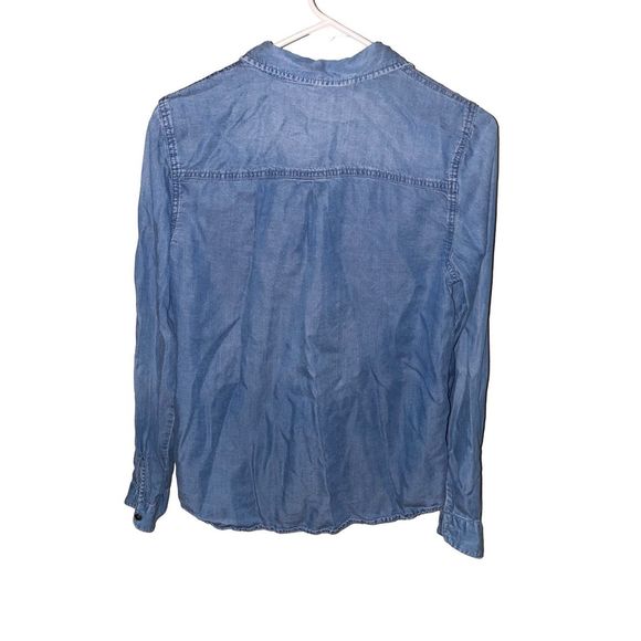 Maurice’s Blue Chambray Button Up Denim Shirt - Picture 3 of 9